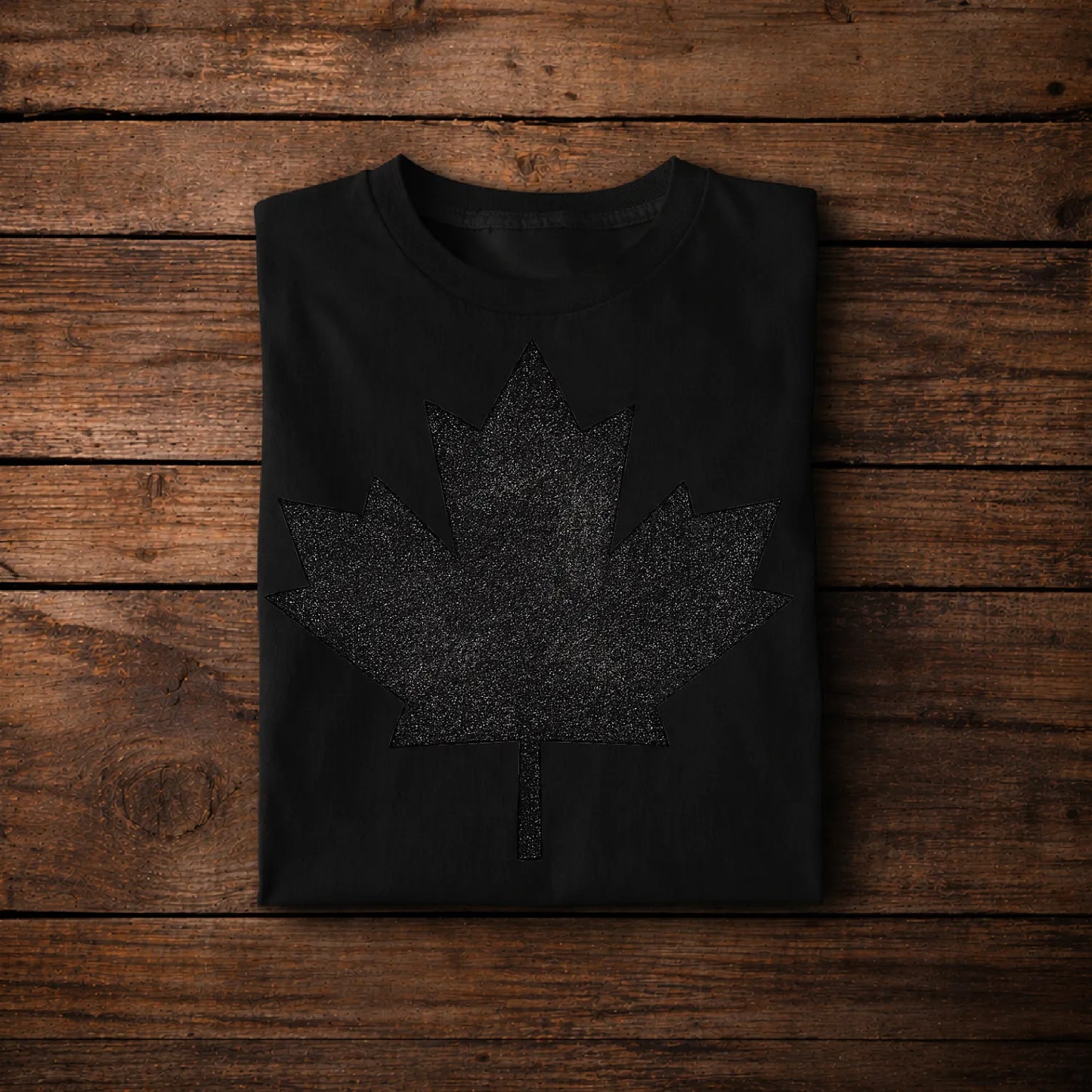 Canada Maple Leaf Vintage Black T-Shirt – Patriotic Graphic Tee