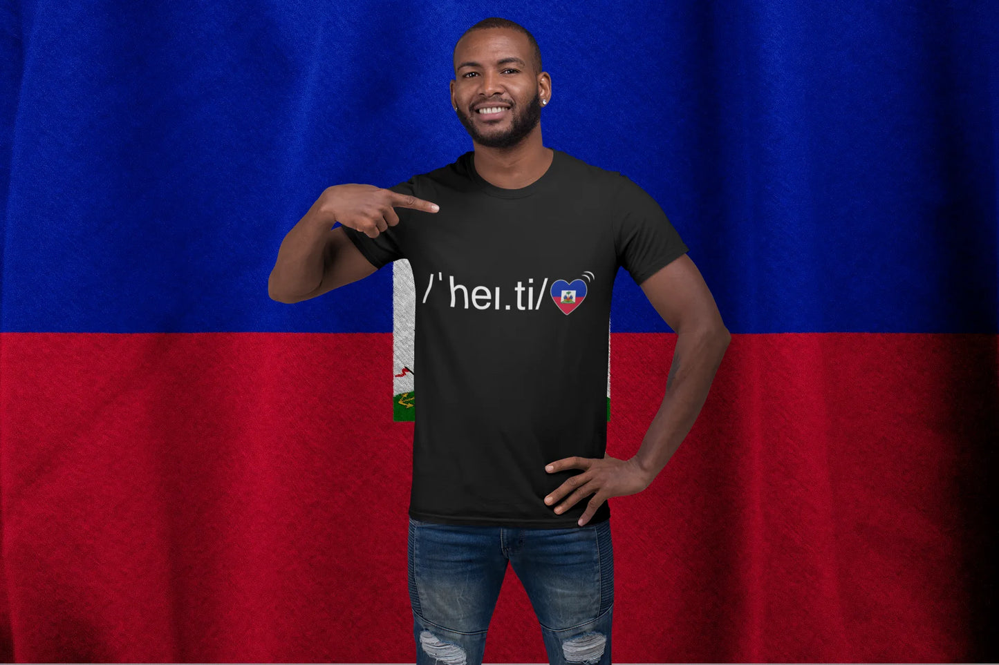 Haiti Pronunciation Heart Flag T-Shirt – Haitian Creole Inspired Graphic Tee