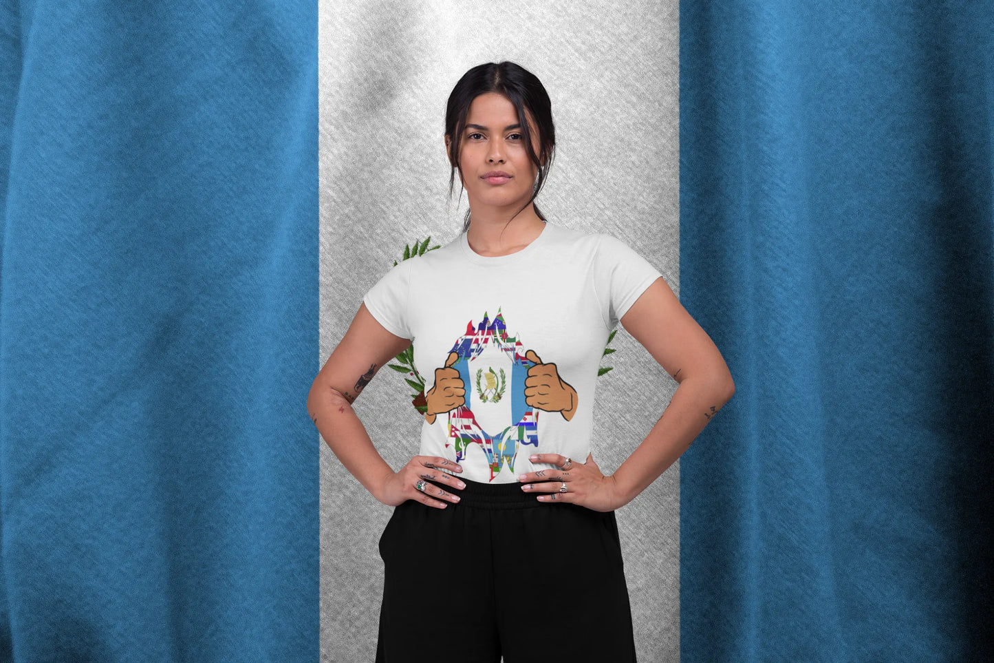 Guatemala Flag Inside Me Shirt | Guatemalan Pride Ripped World Flags Tee