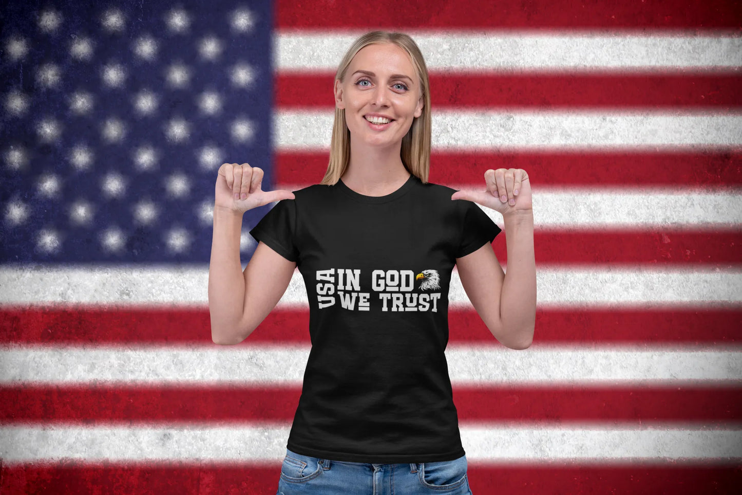 USA In God We Trust T-Shirt – Patriotic American Eagle Tee | Freedom & USA Pride Shirt