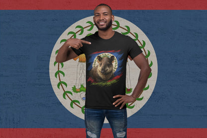 Belize Tapir Shirt – Belize Flag Animal Patriotic Design