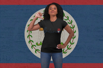 Belize Script T-Shirt – Minimalist Belize Travel Design