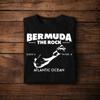 Bermuda Map Design – The Rock Atlantic Ocean Style