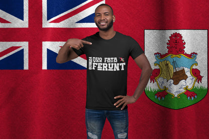 Bermuda Motto Shirt – Quo Fata Ferunt Cahow Design
