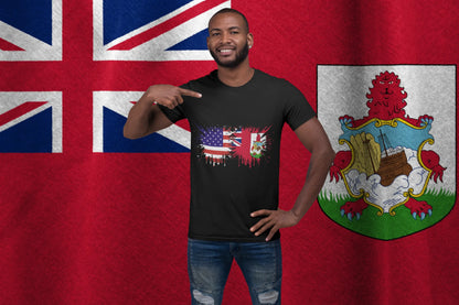 USA Bermuda Flag Grunge Design – American Bermuda Pride