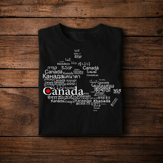 Canada Languages Map T-Shirt