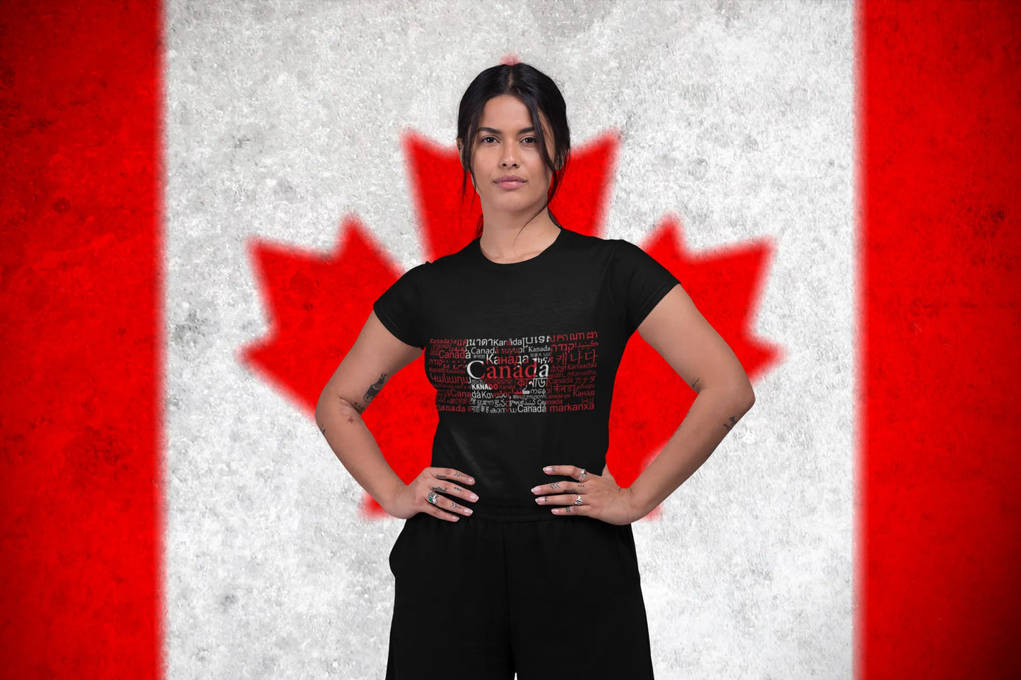 Canada Typography Shirt – Canada in Different Languages T-Shirt