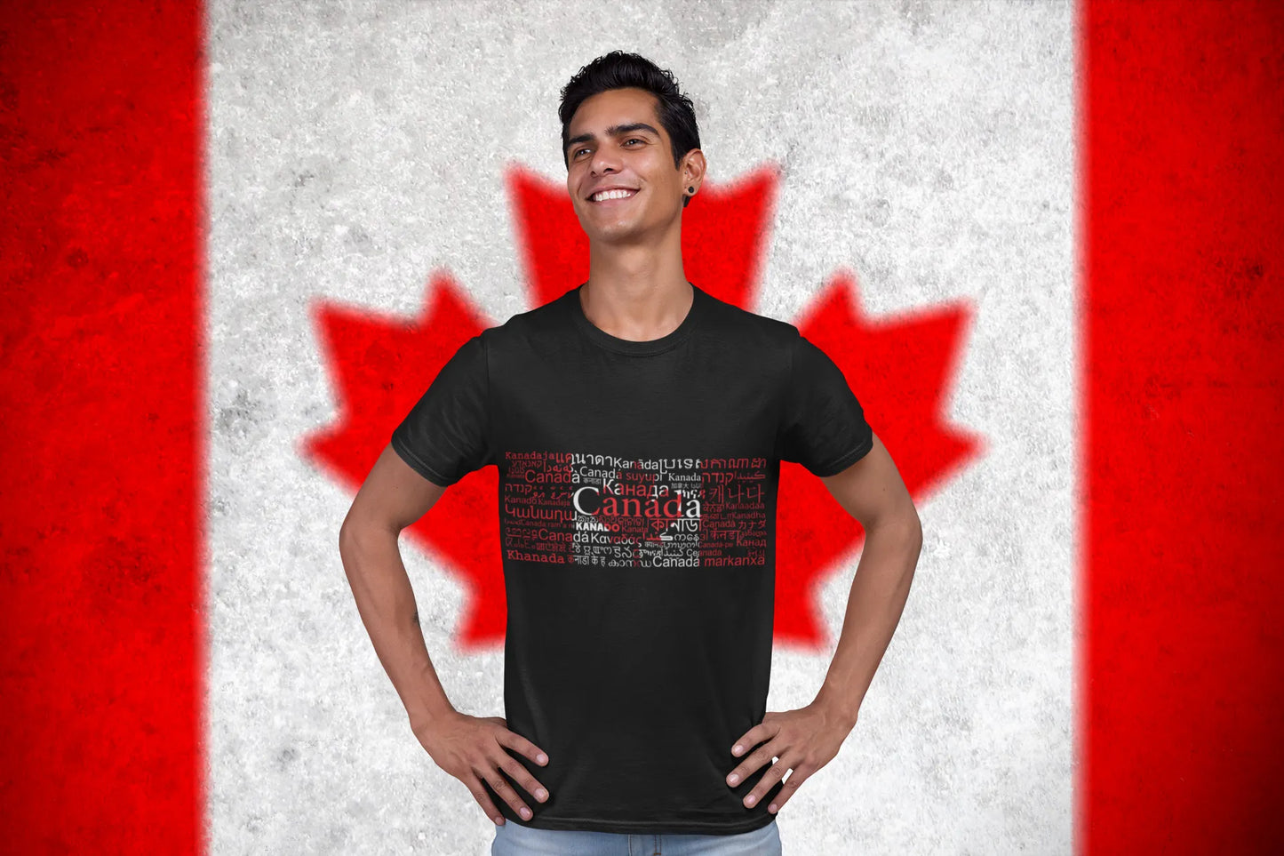 Canada Typography Shirt – Canada in Different Languages T-Shirt