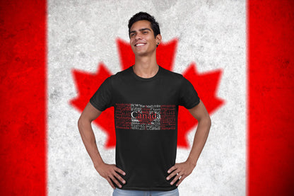Canada Typography Shirt – Canada in Different Languages T-Shirt