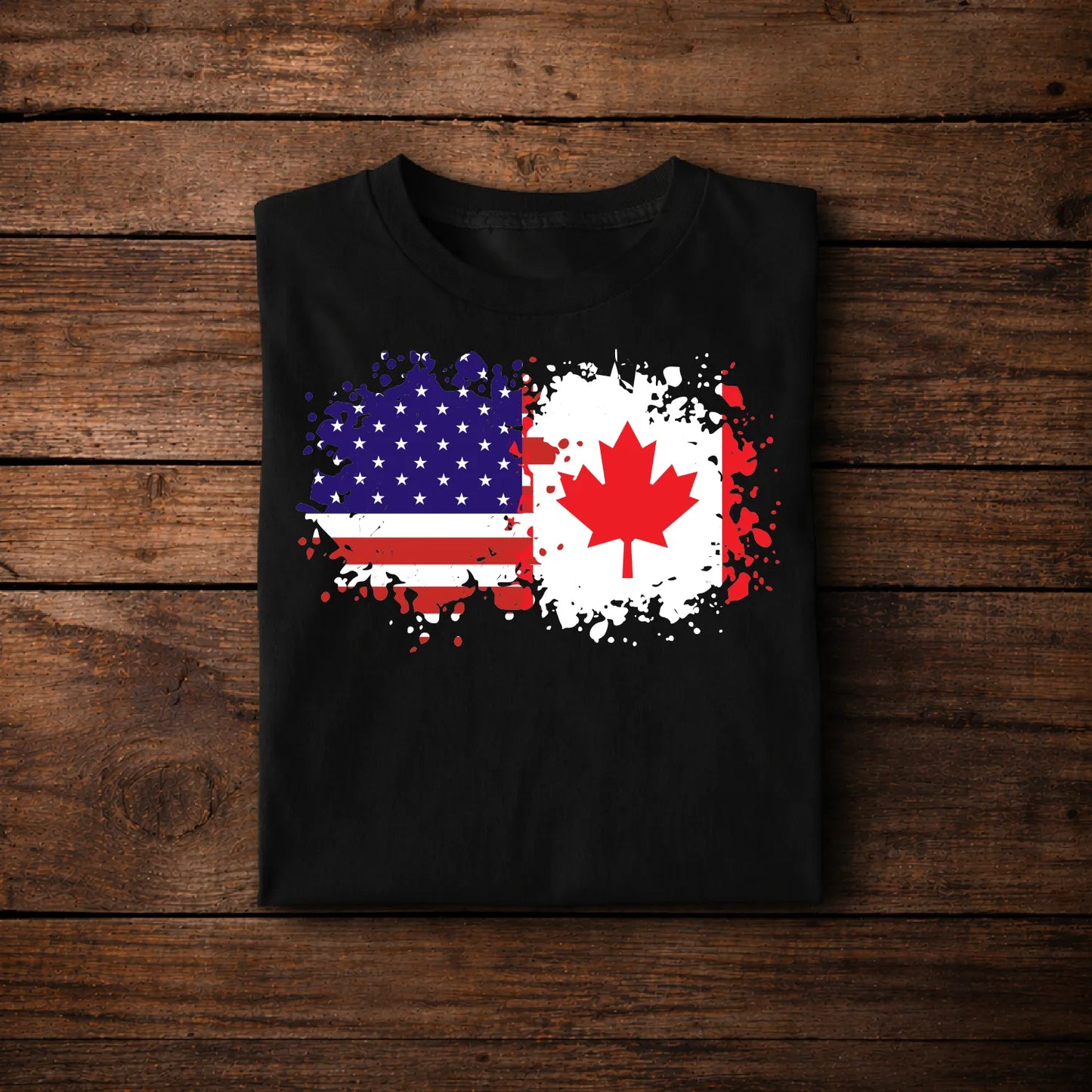 Canada USA Flag Shirt