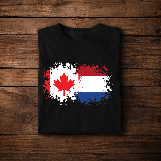 Canada Netherlands Flag Shirt