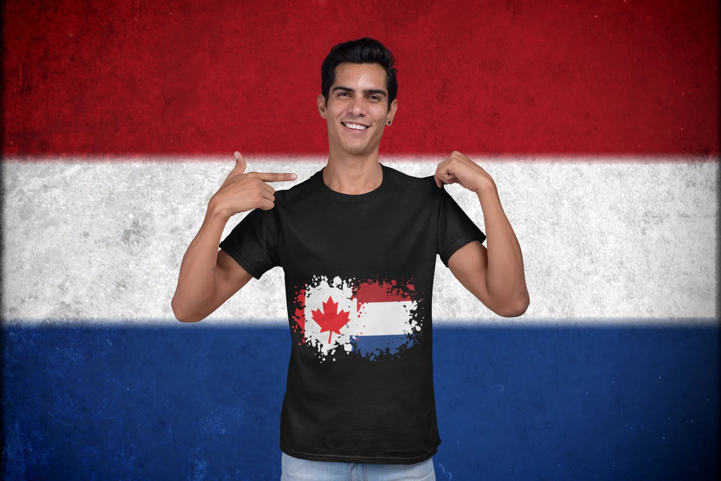 Canada Netherlands Flag Shirt
