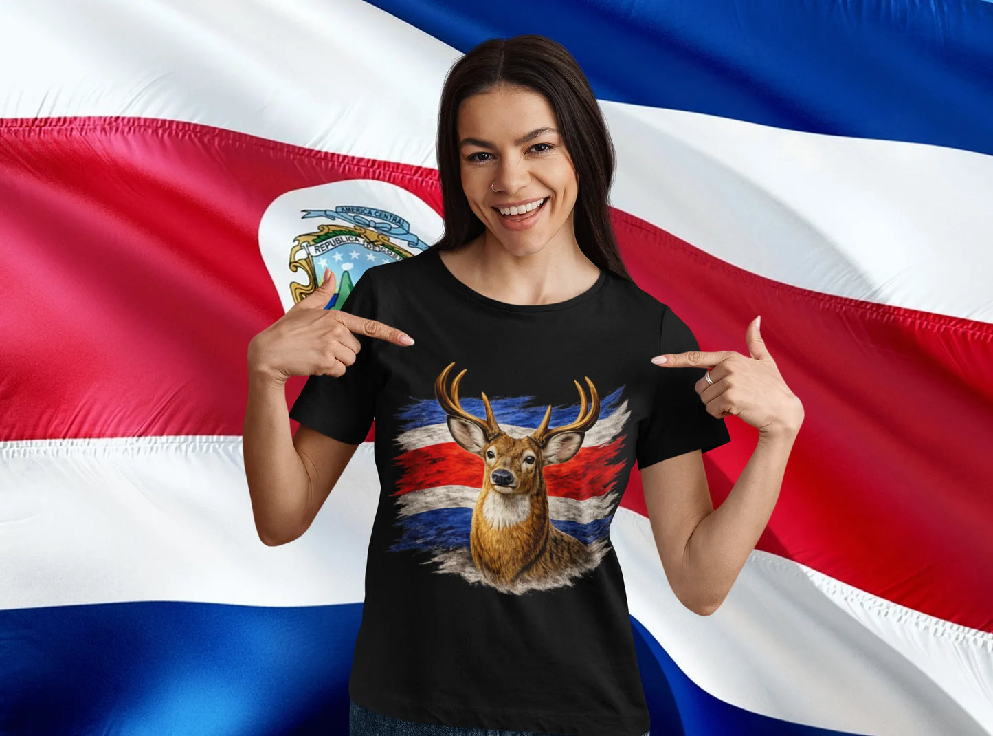 Costa Rica White-tailed Deer – Costa Rican National Animal tshirt