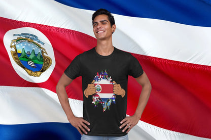 Costa Rica Ripping Through World Flags – Tico Pride Breaking Through