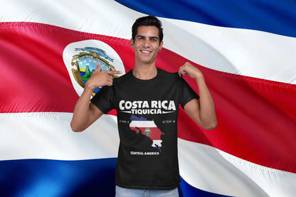 Costa Rica Tiquicia Map Flag – Central America Coordinates