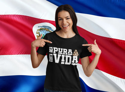 Costa Rica Sloth Vida T-Shirt – Funny Costa Rican Pride Shirt | Pura Vida Graphic Tee