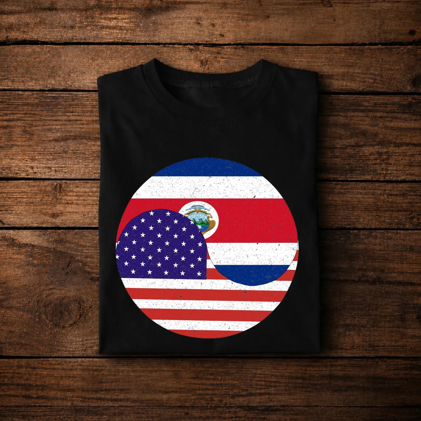 Costa Rica USA Flag T-Shirt – Costa Rican American Pride Tee