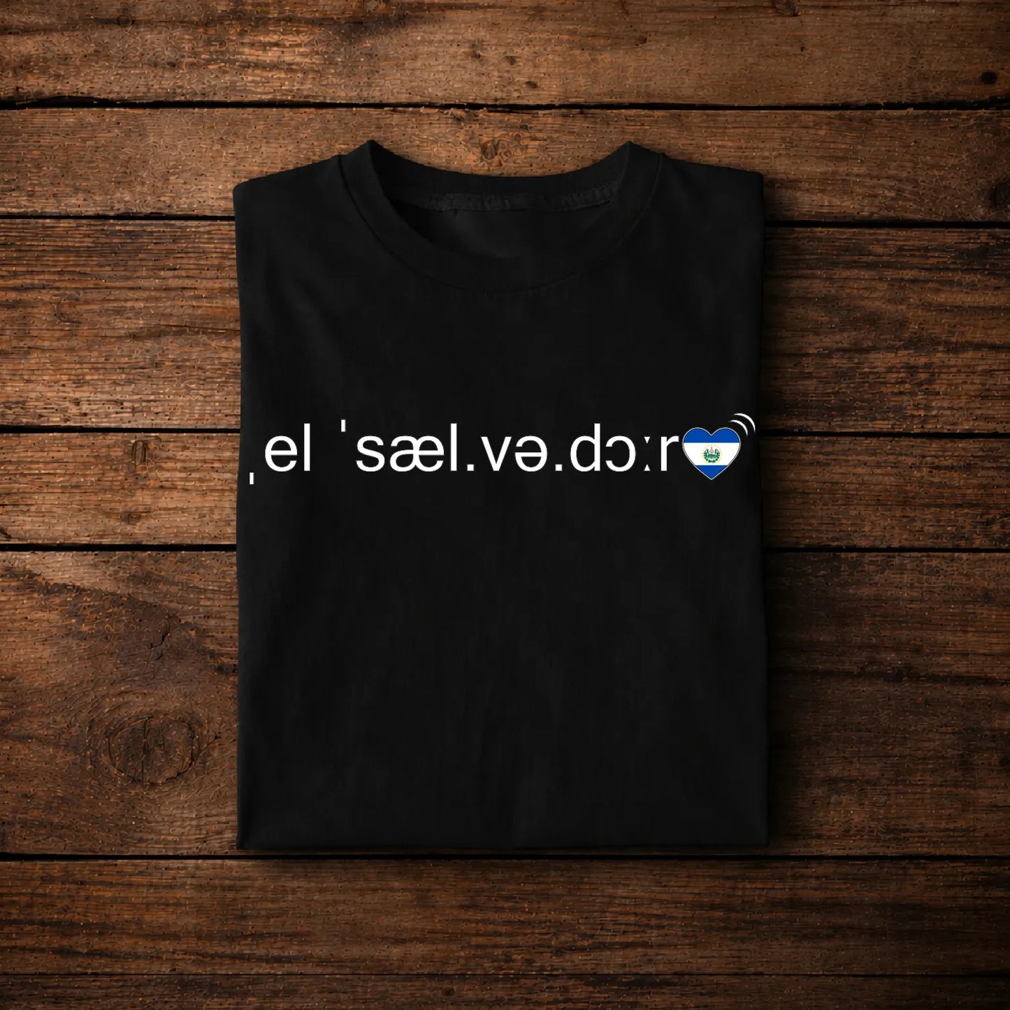 El Salvador Typography Map Shirt, Multilingual Word Cloud Design