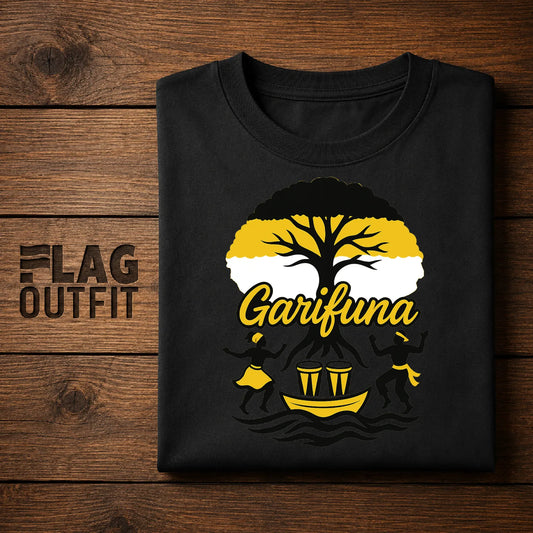 Garifuna Heritage Tree Shirt, Garinagu Culture T-Shirt, Garifuna Pride Gift, Afro Caribbean Roots, Belize Honduras Guatemala