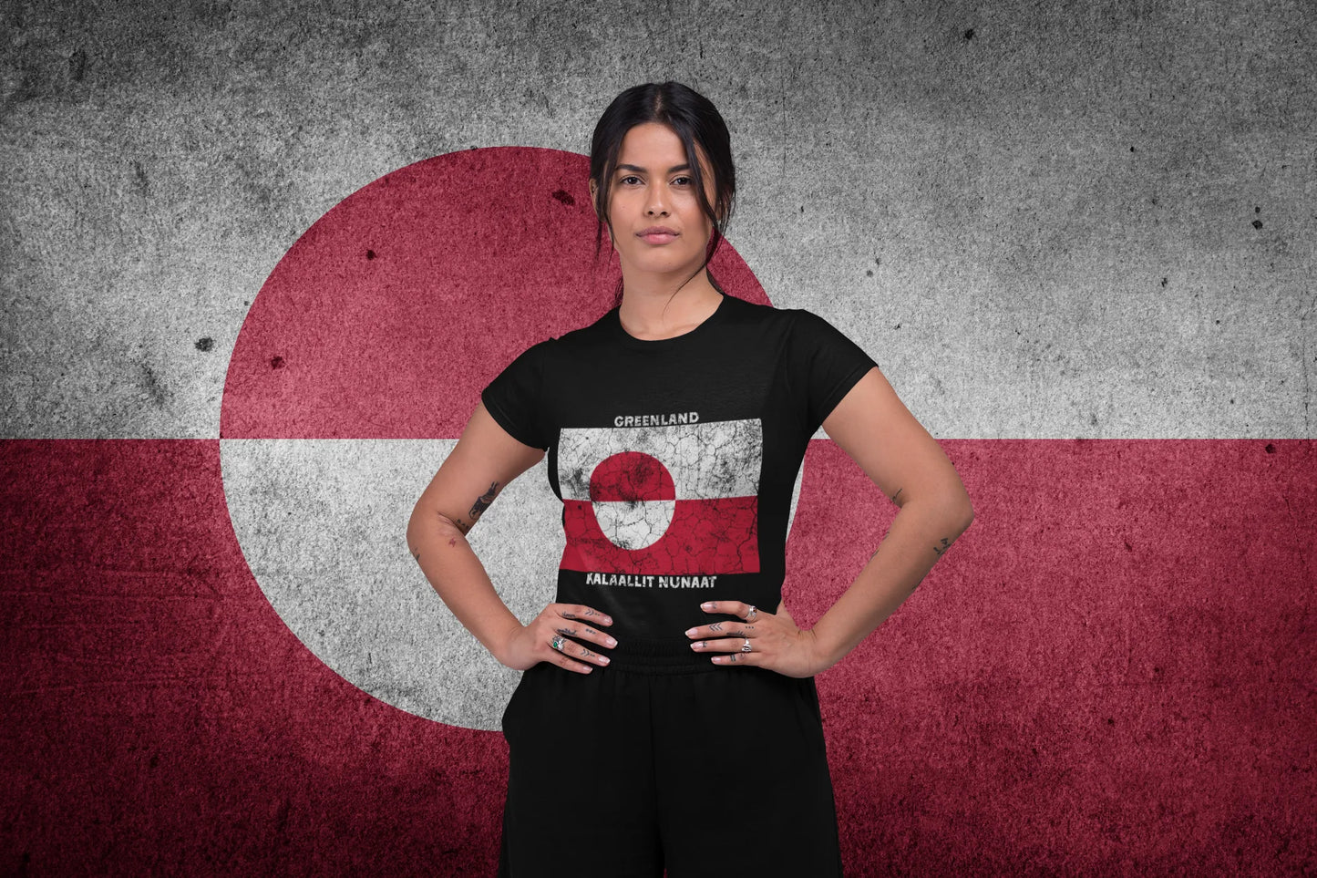 Greenland Flag Vintage Design – Kalaallit Nunaat Pride Style