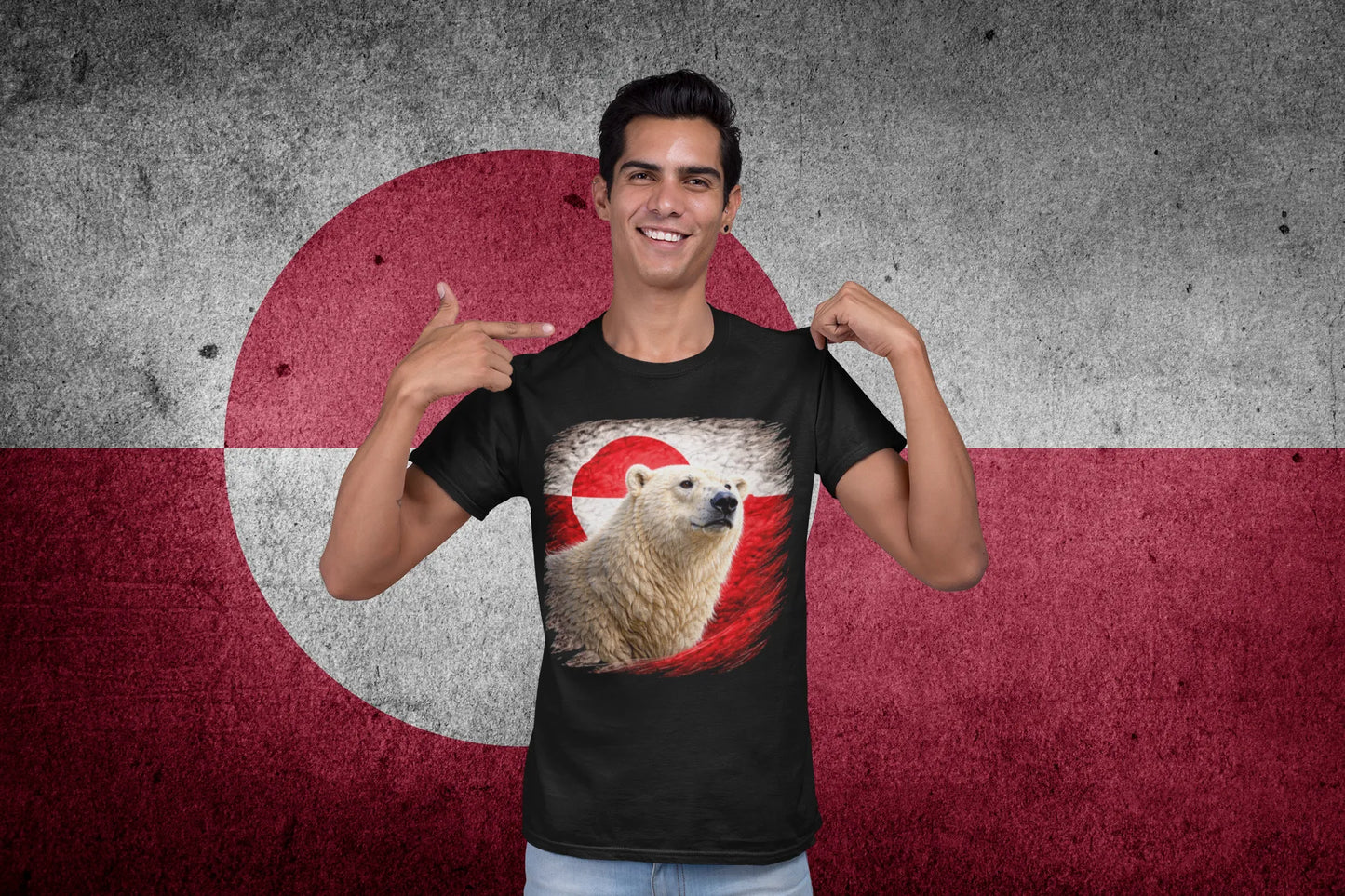 Greenland Polar Bear Flag Design – Arctic Pride Style