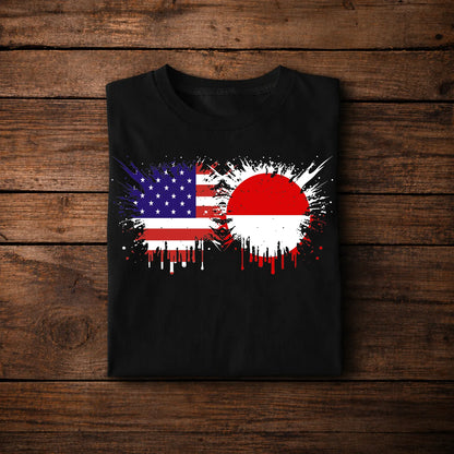 USA Greenland Flag Shirt – American Greenland Fusion Design