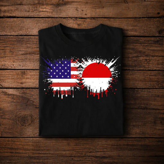 USA Greenland Flag Shirt – American Greenland Fusion Design