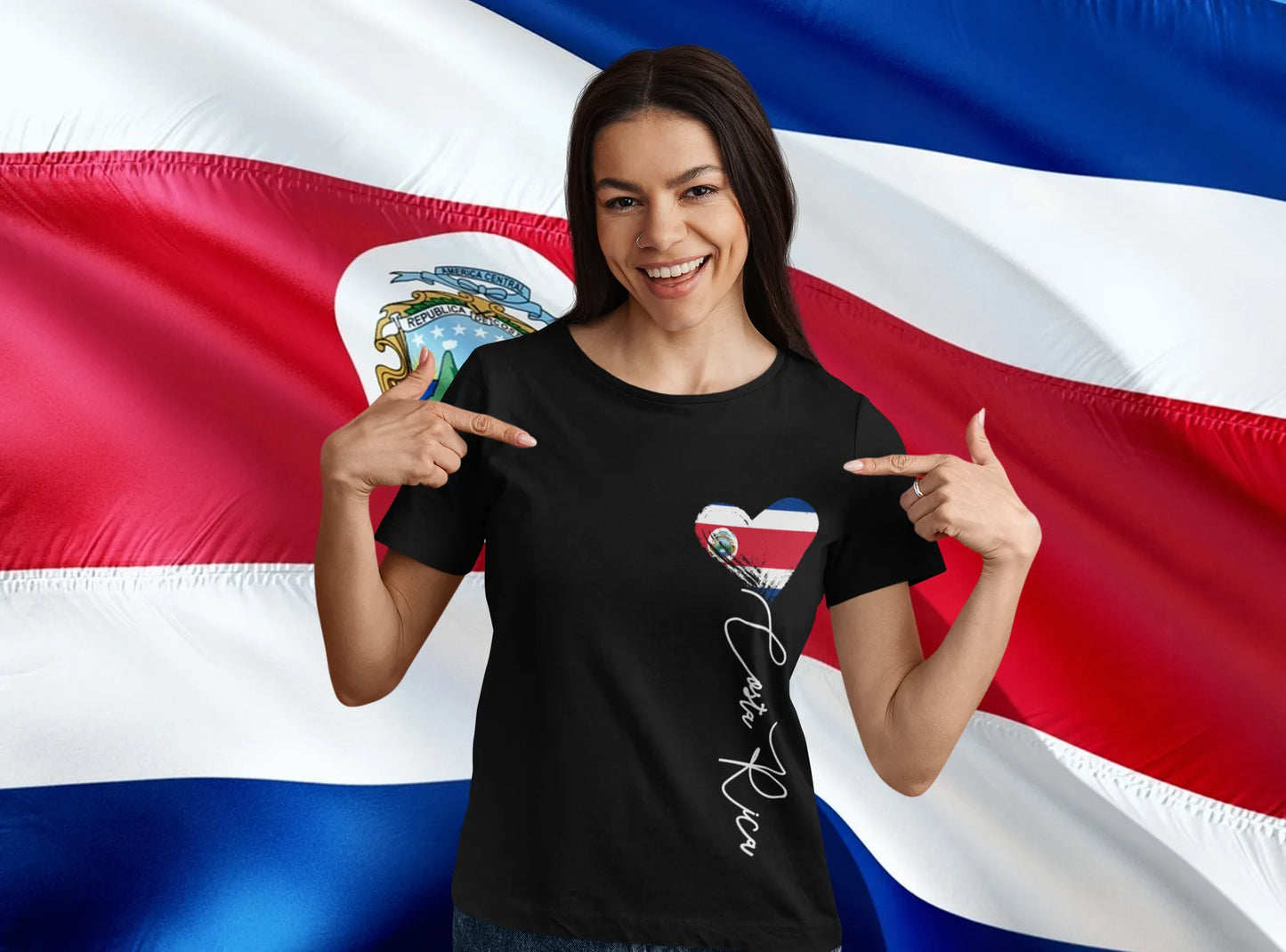 Costa Rica Heart T-Shirt – Love Costa Rica Shirt | Costa Rican Pride Graphic Tee