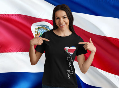 Costa Rica Heart T-Shirt – Love Costa Rica Shirt | Costa Rican Pride Graphic Tee