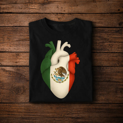 Mexico Heart Anatomy Design – Mexican Pride Artistic Style