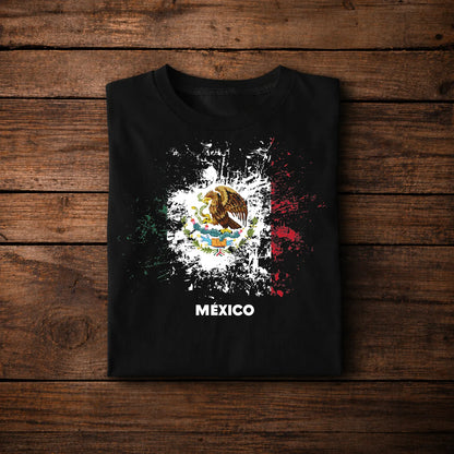 Mexico Eagle Splash Design – Mexican Pride Flag Style