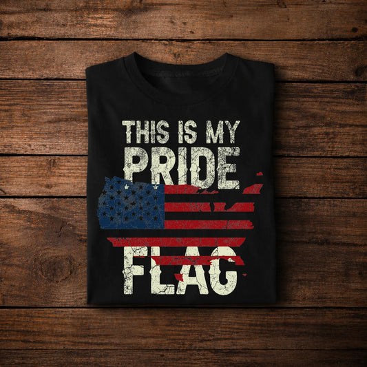 USA Pride Flag T-Shirt – Patriotic American Tee