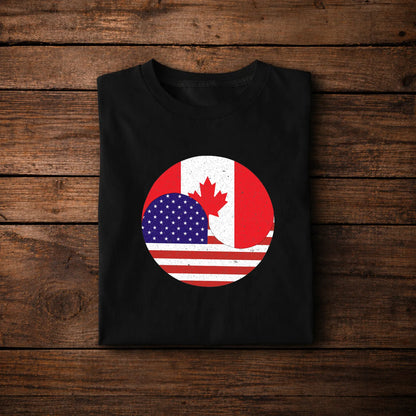 Canada USA Flag Shirt – Canadian American Pride Graphic Tee