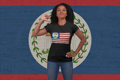 USA Belize Flag Shirt – American Belizean Pride Vintage Design