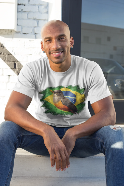 Brazil Rufous-bellied Thrush Shirt, Brazil Flag, Brazilian Pride, National Bird, Brazil Gift