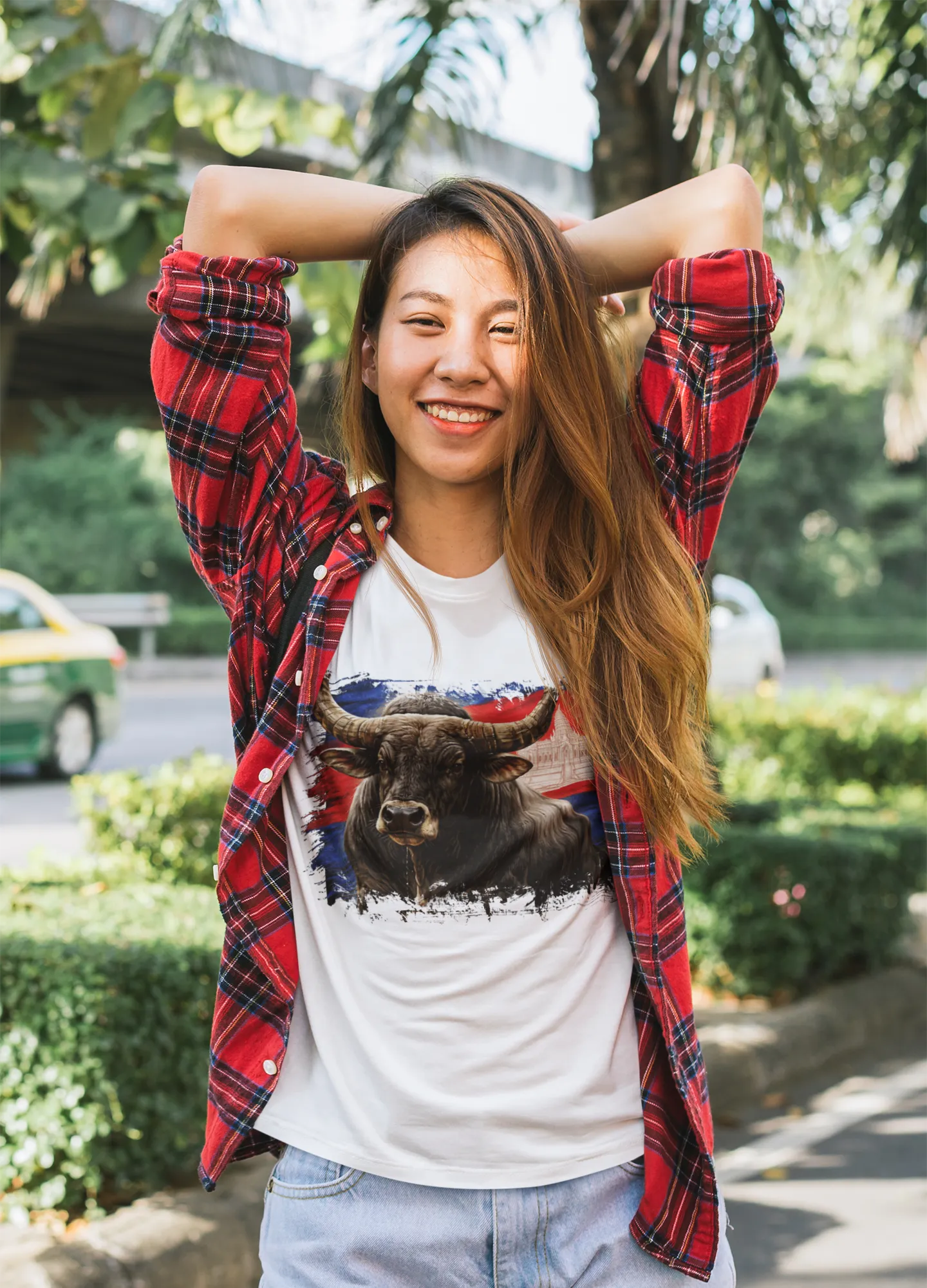 Cambodia Kouprey T-Shirt, Cambodia Flag Shirt, Cambodian Pride Tee, Khmer Heritage Gift, Cambodia Travel Souvenir