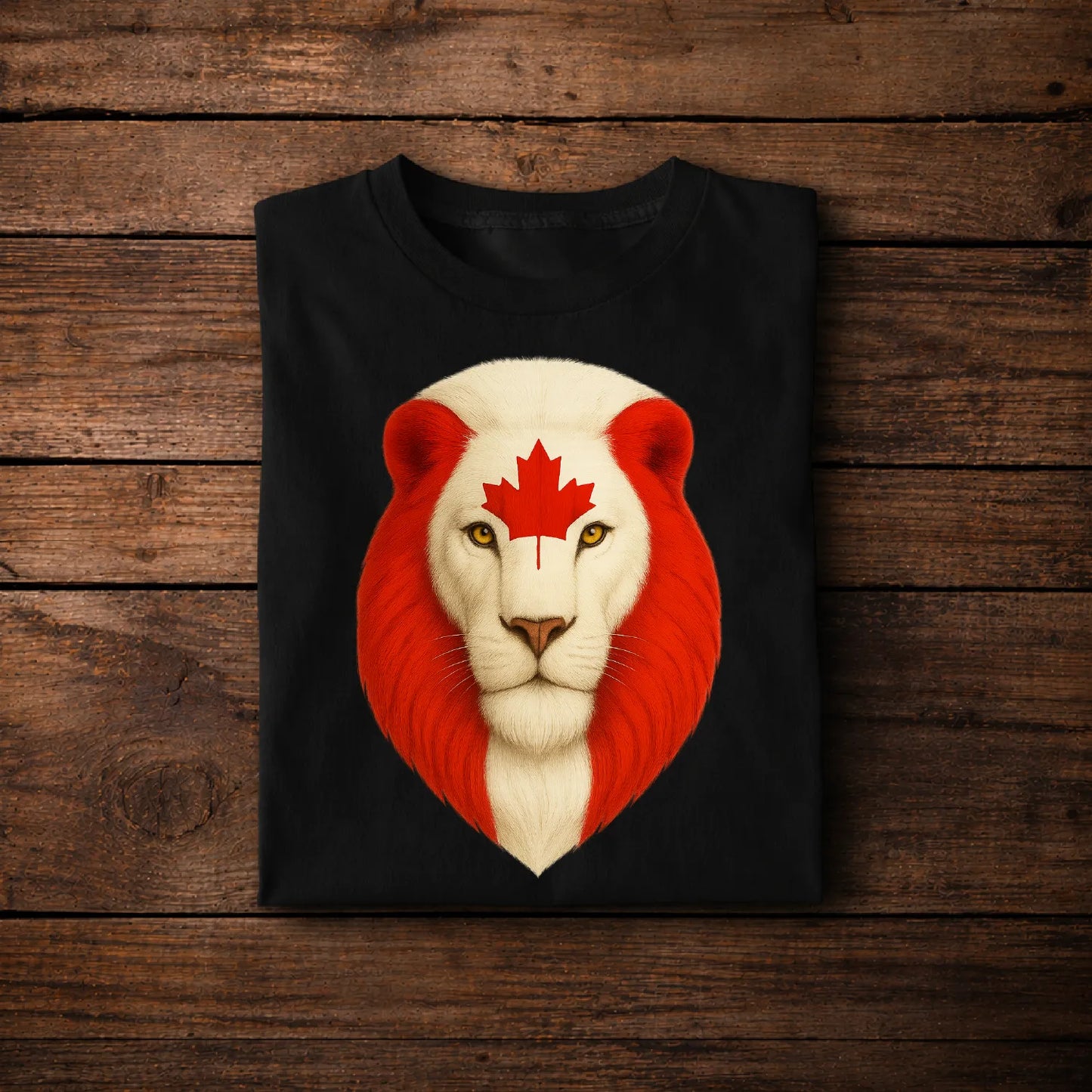 Lion Canada Flag T-Shirt 🍁 | Bold Canadian Pride Graphic Tee