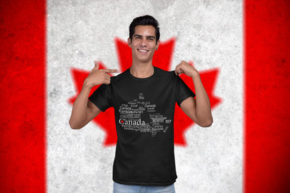 Canada Languages Map T-Shirt