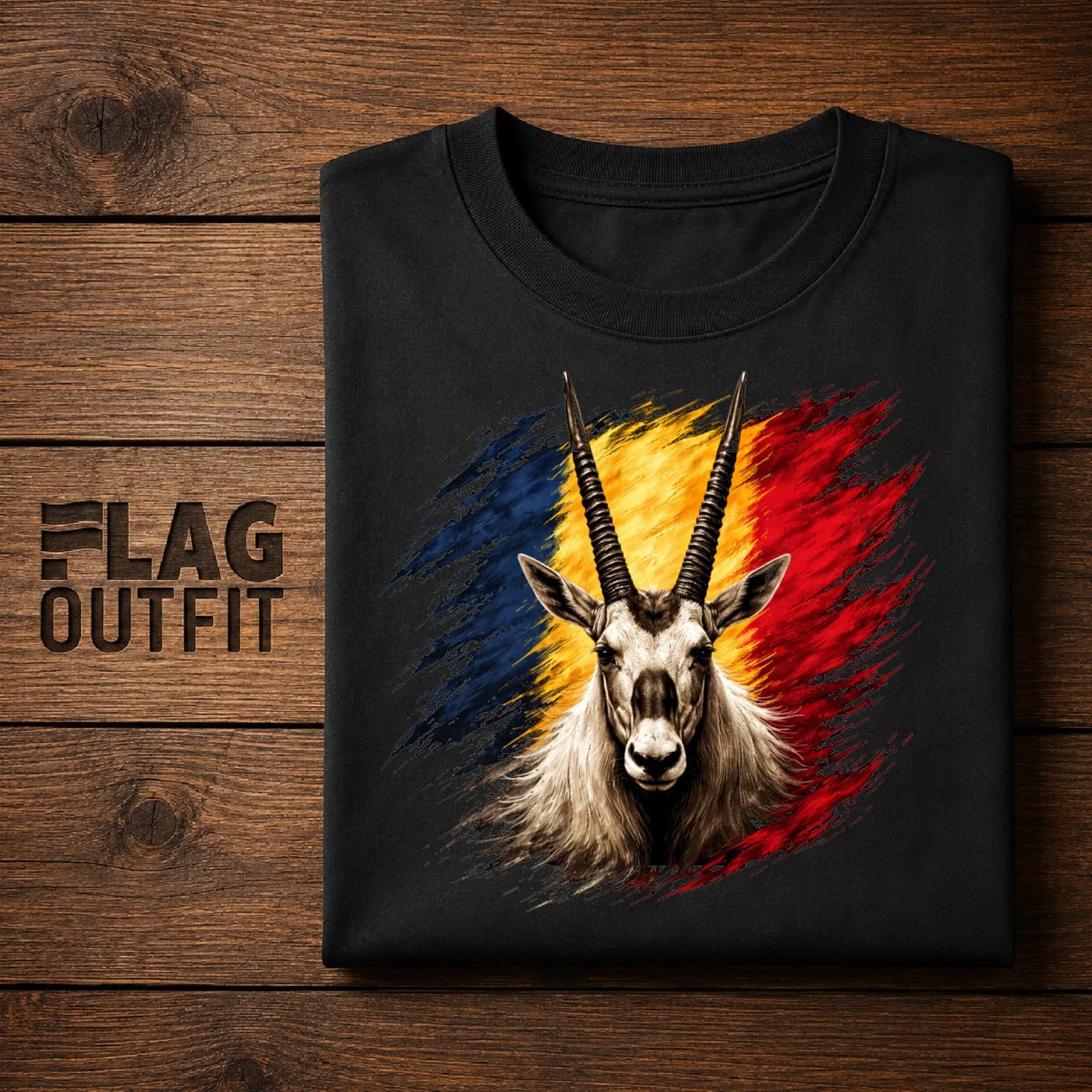 Chad Oryx T-Shirt, Chad Flag Shirt, Chadian Heritage Tee, Chad Pride Gift, African Travel Souvenir