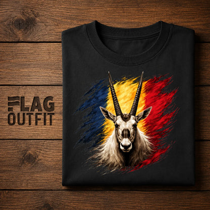 Chad Oryx T-Shirt, Chad Flag Shirt, Chadian Heritage Tee, Chad Pride Gift, African Travel Souvenir
