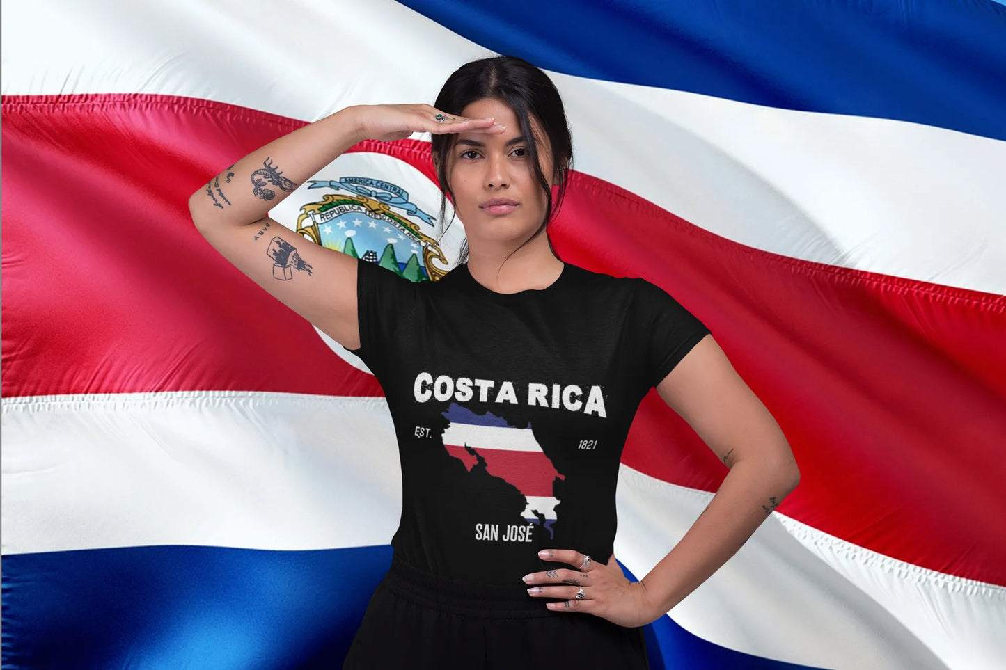 Costa Rica Map Flag, Costa Rica Independence Day 1821