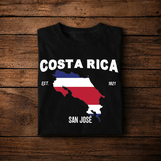 Costa Rica Map Flag, Costa Rica Independence Day 1821
