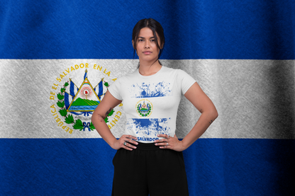 El Salvador Flag Distressed Shirt | Vintage Salvadoran Pride
