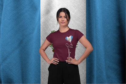 Guatemala Heart Flag Shirt | Guatemalan Love Patriotic T-Shirt