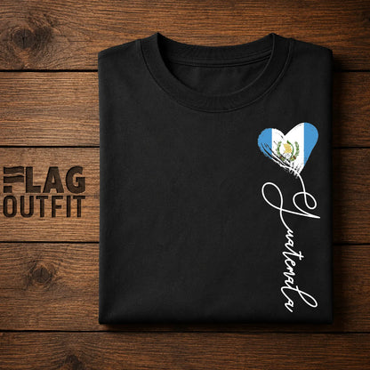 Guatemala Heart Flag Shirt | Guatemalan Love Patriotic T-Shirt