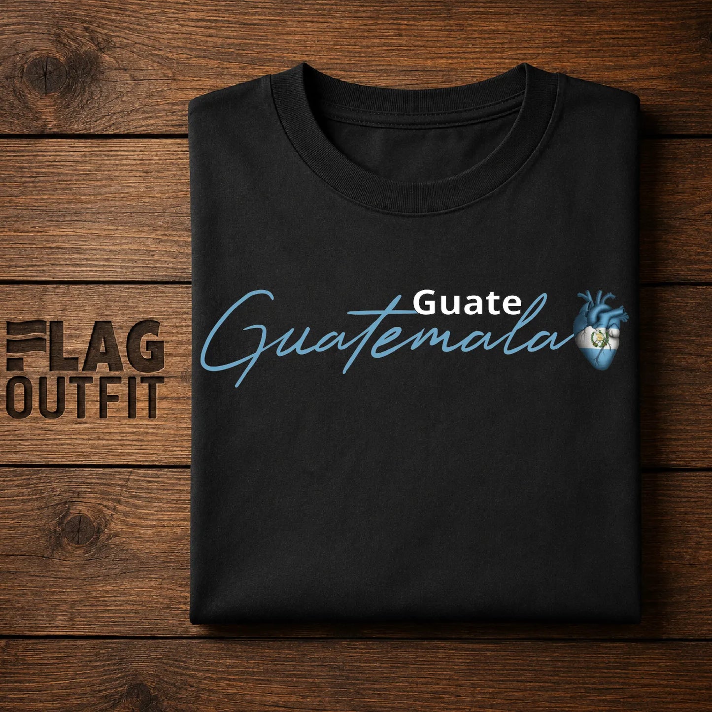 Guatemala Heart Shirt | Guatemalan Love Anatomical Heart Typography Tee