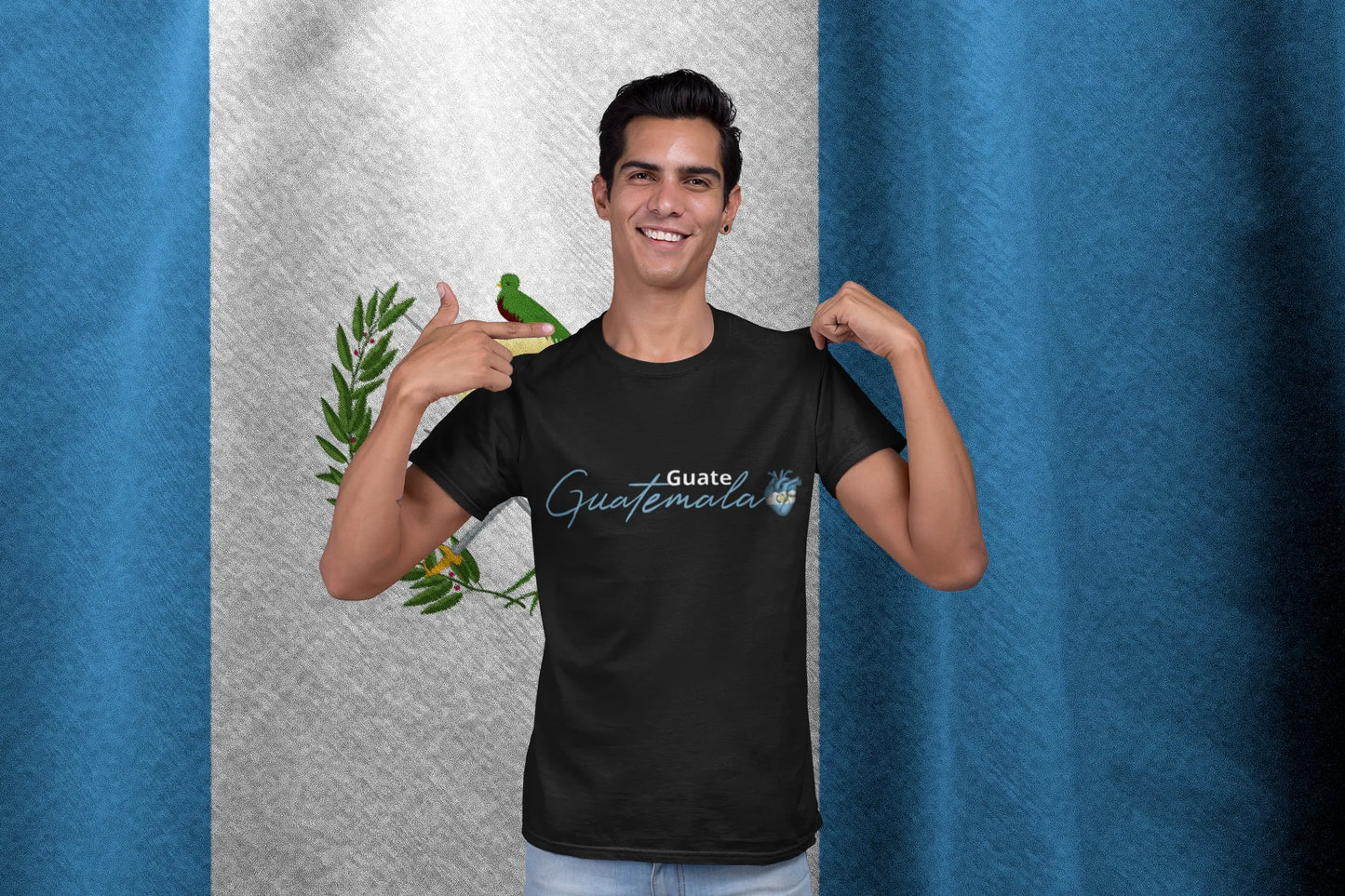 Guatemala Heart Shirt | Guatemalan Love Anatomical Heart Typography Tee
