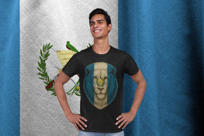 Guatemala Lion Flag Shirt | White Lion Guatemalan Pride T-Shirt