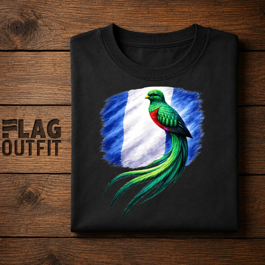 Guatemala Quetzal Bird Shirt | Guatemalan National Bird Flag T-Shirt