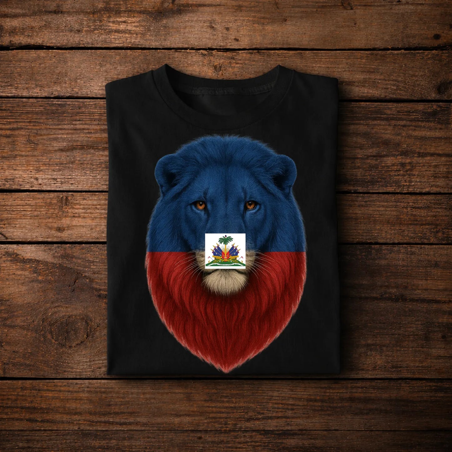Haiti Lion T-Shirt – Haitian Flag Lion Pride Powerful Patriotic Design